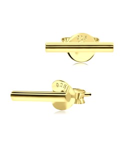 Gold Plated Silver Stud Earring STS-474-GP